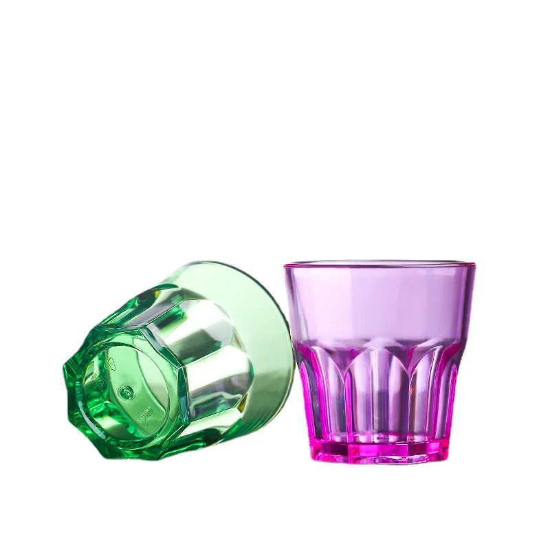 5.6 oz 160ml Plastic Tumblers Reusable Whiskey Drinking Glasses Beer Cups for Party Bar and Restaurant