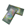 Custom Design Holographic Glossy Gold Foil Folding Gift Empty Chocolate Bar Boxes with Matt Lamination Embossing Sponge Lining