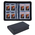 Junmei Pu Leather Business Card Zipper Closure 30MM Thickness 4-Pocket Storage Binder Album