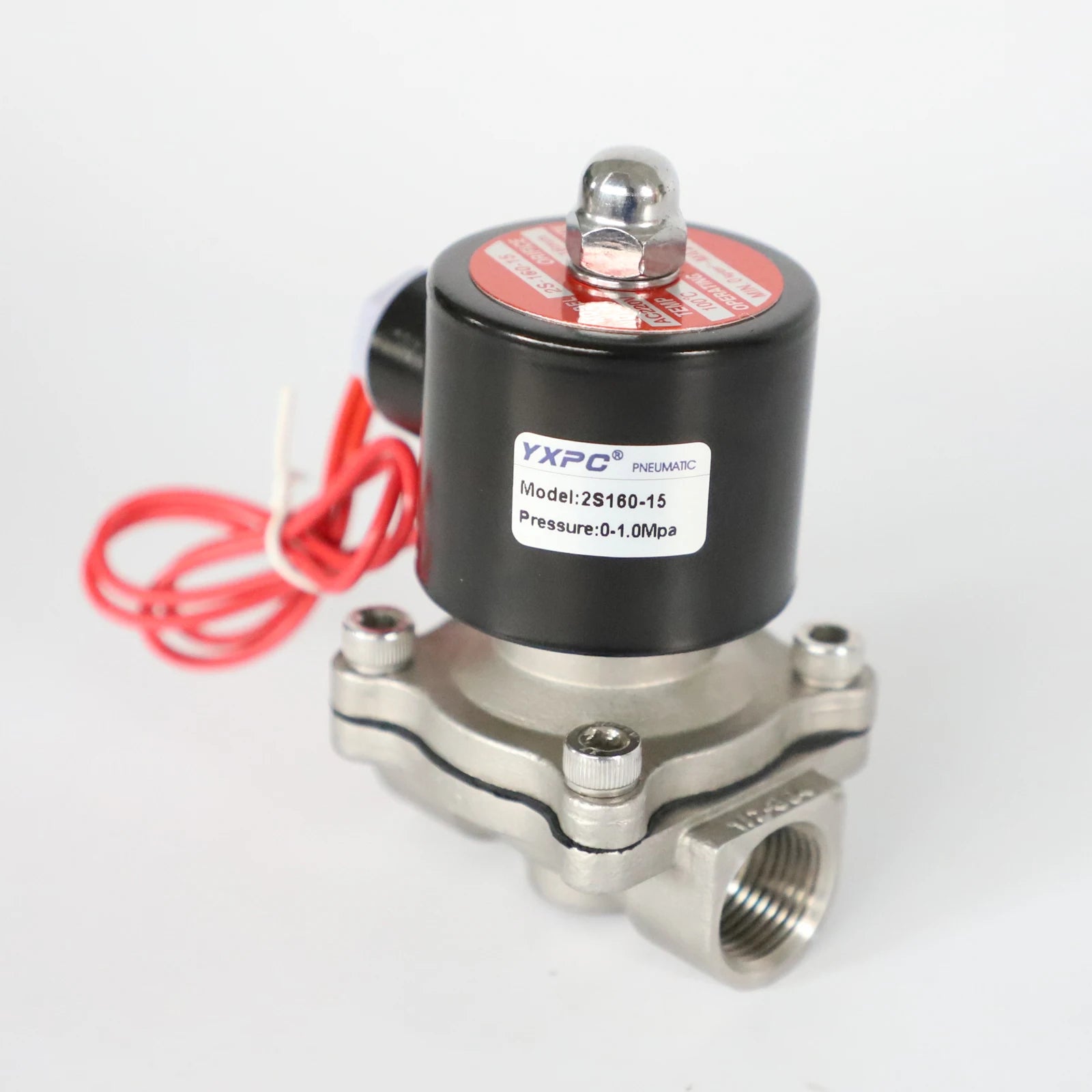 Super Quality 2S Series Orifice 15mm Pipe 1/2 Inch 2/2 Way Ss Electric 220v Water Fluid Solenoid Valve Stainless Steel