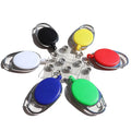 Retractable Carabiner Badge Reel With Metal Frame Badge Reel With Split Ring
