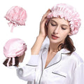 Comfortable Soft Multi-color Double Layers 100% Silk Double Nightcap  Hair Sleep Cap