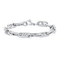 Fashion Minimalist Jewelry Mens Stainless Steel Bracelet Waterproof  Link Chain Bracelet