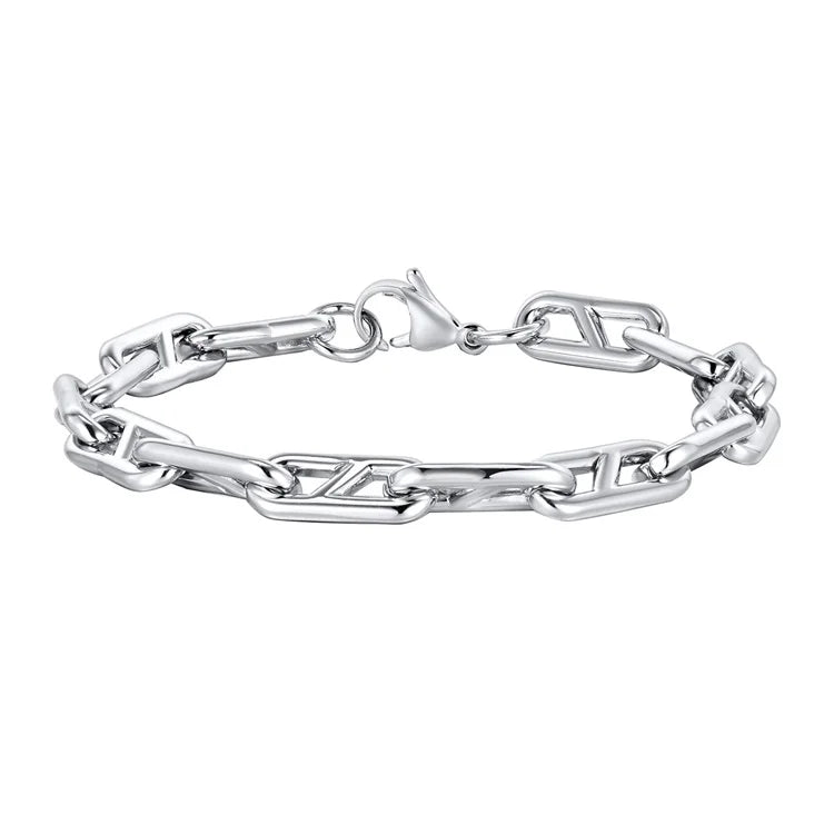 Fashion Minimalist Jewelry Mens Stainless Steel Bracelet Waterproof  Link Chain Bracelet