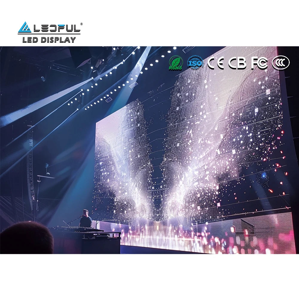 P2.6 P2.9 P3.91 P4.8 500X500MM 500X1000MM Indoor Outdoor Giant Stage Background LED Video Wall Splicing LED Screen