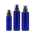 Hot Sale Cosmetic Container 100ml 200ml 250ml Transparent Amber Blue Green Plastic Perfume Spray Bottle With Mist Pump Cap