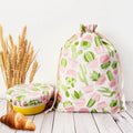 Biodegradable Reusable Durable Folding Customizable Food Storage Covers TPU Liner with Bread Bag and Zipper Closure for Bowl