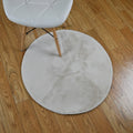 Hot Selling Super Soft Solid Colors Foldable Faux Rabbit Fur Rug Round Carpet for Home Modern Style