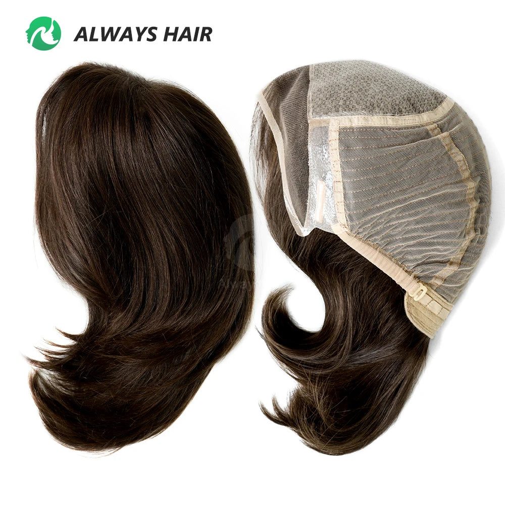 Top Grade Wholesale Transparent Lace Front Wig 100% Virgin European Human Hair Wig