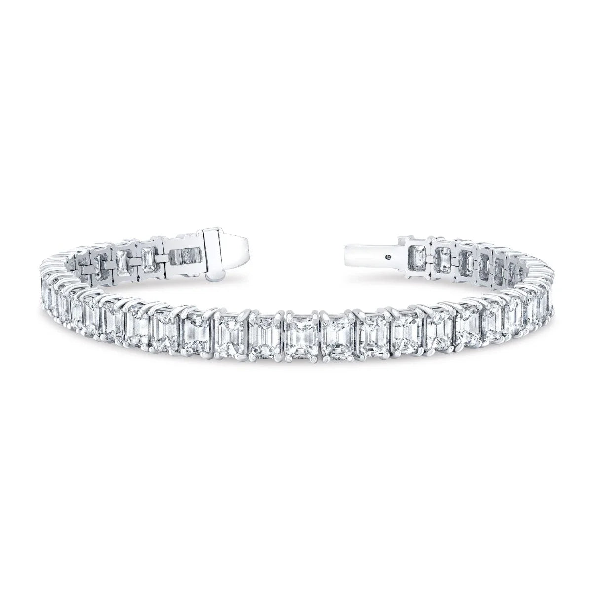 VOAINO Valentine's Day Gift Set 10K 14K 18K Gold 5ct Wholesale Friendship Emerald Cut Lab CVD HPHT Diamond Tennis Full Bracelet