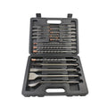 Concrete Masonry Electric Hammer Drill Set 17 Piece Set for Drilling of Stones