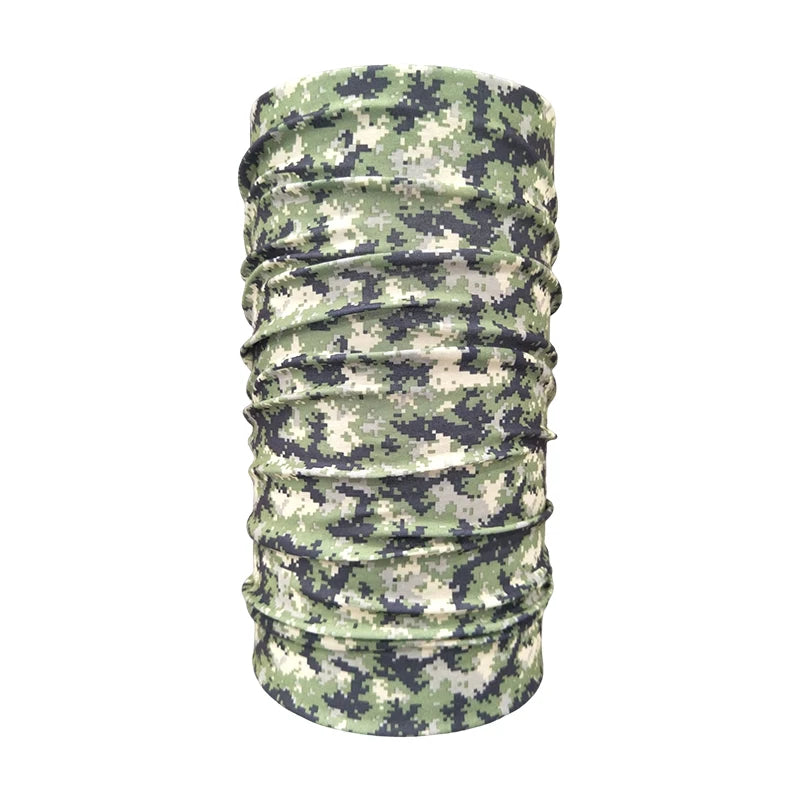 Camo Polyester Fishing Face Mask Hiking Tube Bandana Scarf for Cycling Biking for Spring Season Traditional Scarves & Shawls