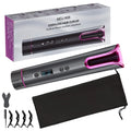 Rechargeable Hair Curler and Straightener Device Handset Rotating Hair Curler Curling Iron USB Cable LCD Ceramic PTC 80W MCH