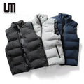 Custom Logo New Style Korean Casual Thick Jacket Men Vest for Autumn Winter Fashion Plus Size Waistcoats