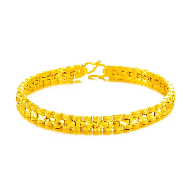 14K Gold Plated Double Pixiu Lucky Ingot Round Bead Transfer Bracelet Butterfly Peach Heart Four Leaf Clover Braceletbracelet