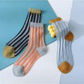 Fashionable Transparent Stripe Nlon Sexy Lace Women Mesh Sheer Socks in Summer