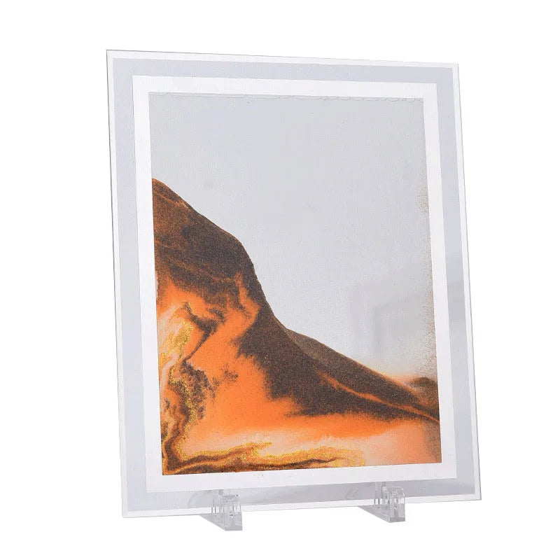 New Creative Art Dynamic Sand Picture Hourglass Moving Sand Art Picture Sandscape Quicksand Painting Ornaments