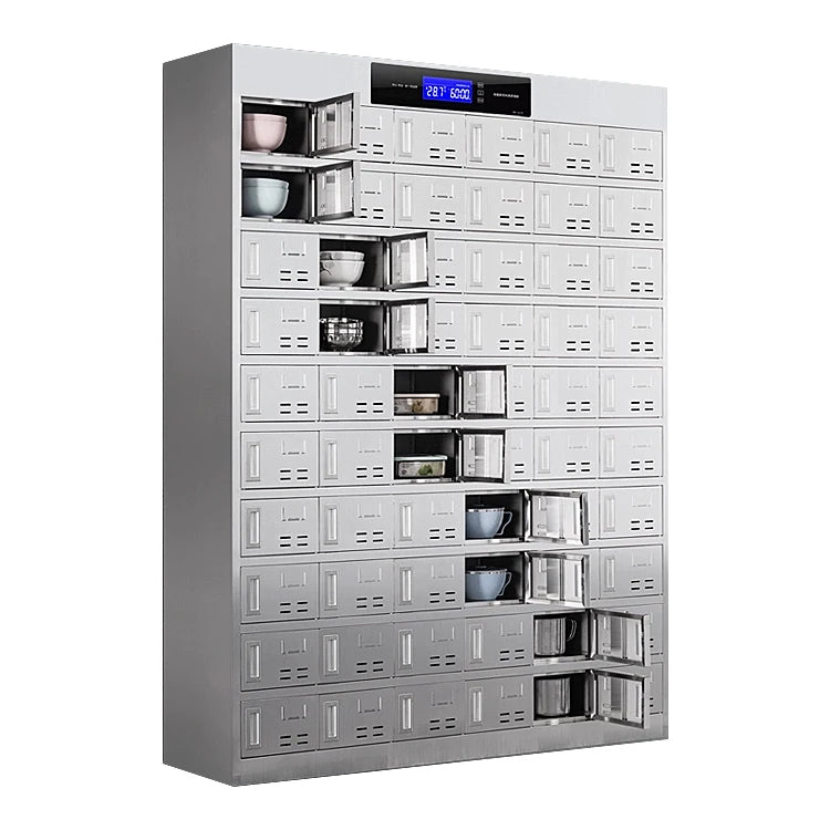 Custom Stainless Steel Staff Canteen Disinfection Cupboard Steel Locker