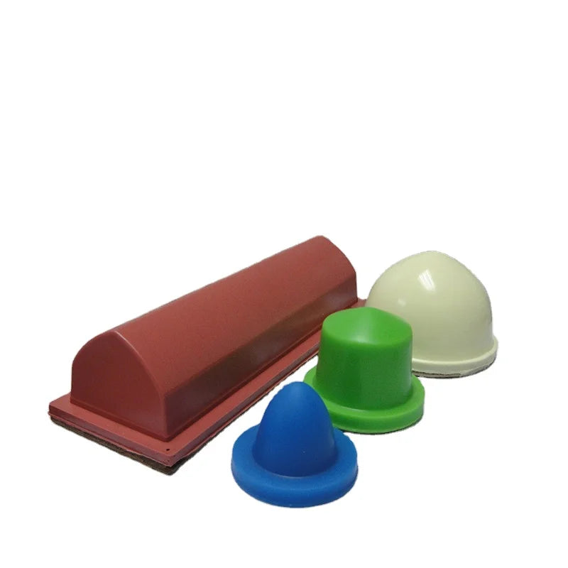 New Crystal Mold for Pad Printer Silicone Rubber Pad Head Transparent Acrylic Hard Wooden Base
