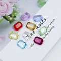 Dongzhou Rectangle Rhinestones K9 Crystal Fancy Stone Wholesale Transparent Crystal Beads for Jewelry Pendant Diy Accessories