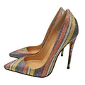 Multi Color Blink Glitter Shoe Stiletto High Heels Party Pumps for Women 2020