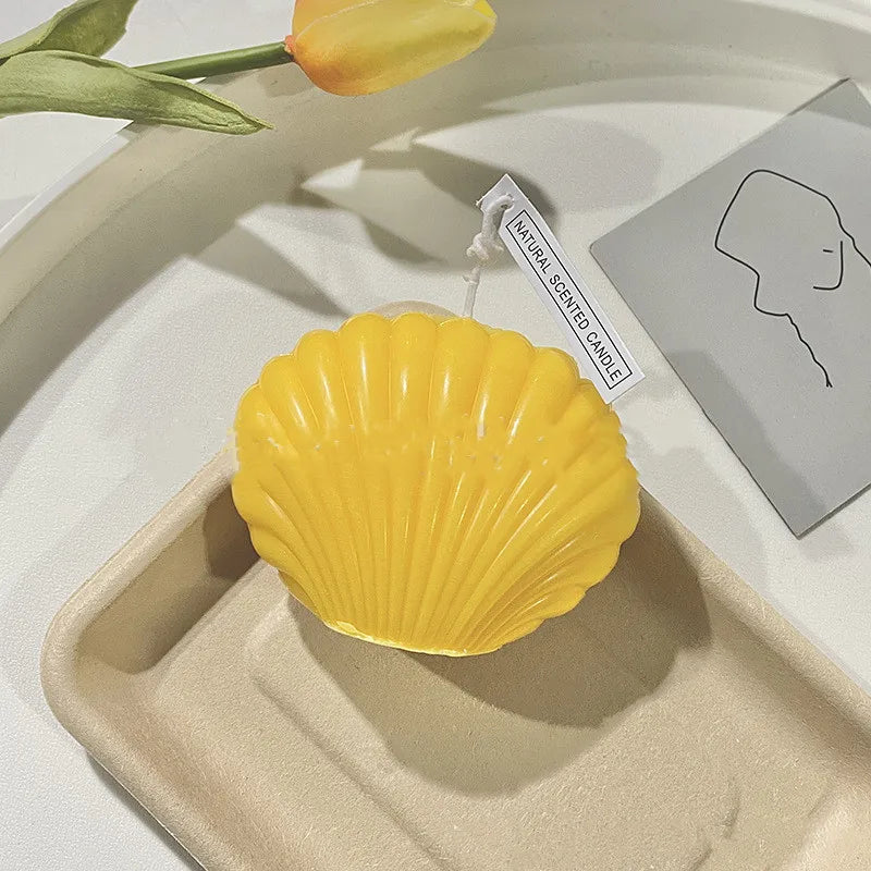 Cute and Exquisite Scallop Scented Candle Soy Wax Home Decoration Photo Prop Wedding Bridesmaid Gift