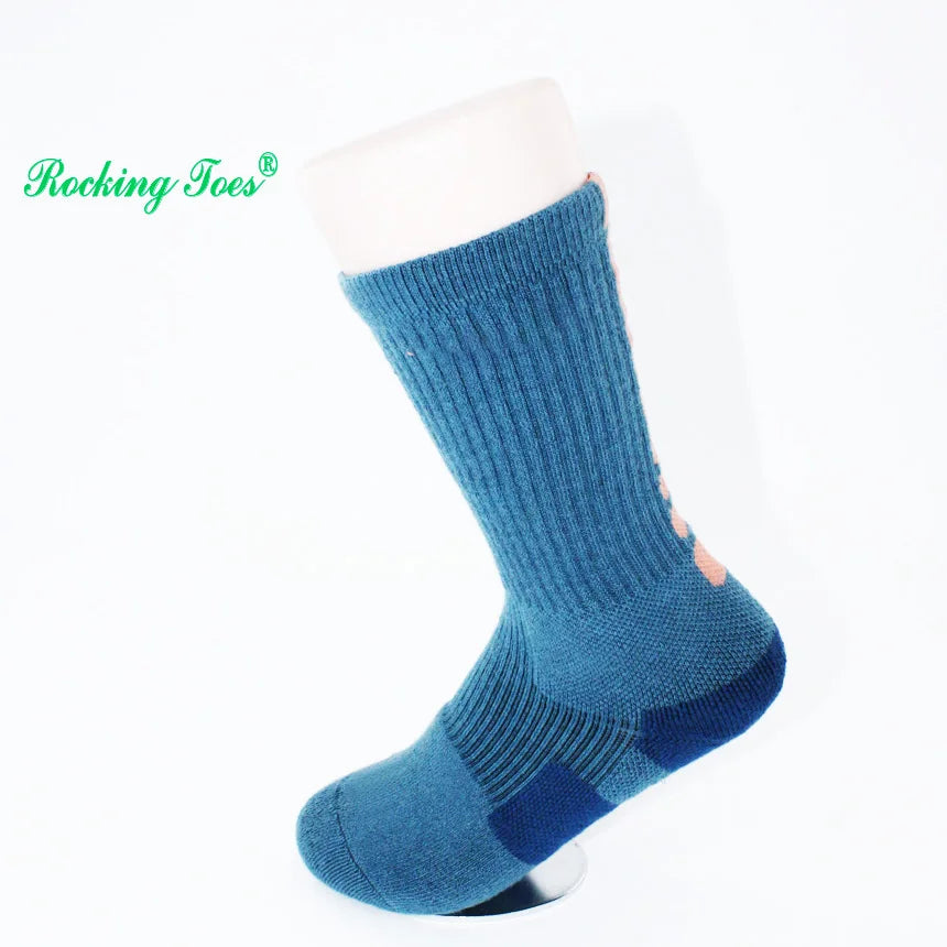 Men's & Children's Basketball Sport Crew Socks Custom Print Design Bottom Wholesale Hot Sale Factory Price for Autumn Season