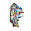 Sparkly Resin Rhinestone Applique Bodice Iron on Rhinestone Patch for Miami Carnival Costume Shoes Headpiece