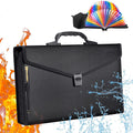 YIHUAXING A4 Fireproof Zipper Expanding File Folder PP Material Briefcase Accordion File Organizer Bag Pocket Wallet Locking