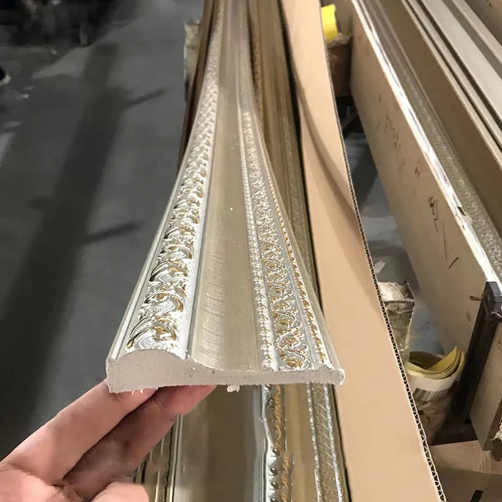 Modern Style Wooden Decorative MDF PS Moulding Colonial Crown Cornice Molding 9/16\"x 2-5/8\" Size
