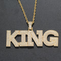 CP29 New Brass Customize Pendant Prong Setting with Zircon Bling Bling Necklace Hip Hop Jewelry
