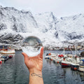 Hotsale Solid Glass Crystal Ball Photography High Quality Transparent Glass Crystal Ball