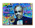 One-piece Delivery Wholesale 100% Hand-painted Home Decor Painting the Godfather Hand Paint Canvas Painting