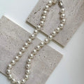 Wholesale 10mm Imitation White Freshwater Pearls Ball Shape Classic Engagement Wedding Party Rope Beads Necklace Gift Can Add