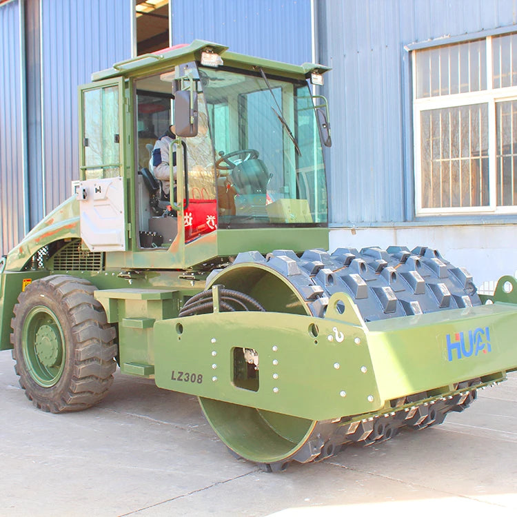8-TON Double Drum Road Roller Machine New Condition Compactor Vibratory Padfoot Roller with Core Components Engine and Motor
