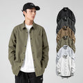 Men's Casual Shirts New Styles With Custom Logo 100% Polyester Breathable Large Size Button-Up Turn-Down Collar