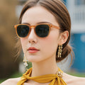 New TR90 High-Grade Polarized Sunglasses for Men Women UV-resistant TR90 Driving Glasses Red Frame Tac Sunscreen Special Edition