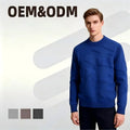 Men's Thickened Round Neck Jacquard Whale Pullover Sweater New Casual Knitted Winter Wear