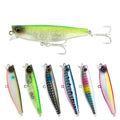 WEIHE 60mm 10g 7 Colors Artificial Hard Minnow Lure Sinking Fishing Bait ABS Fishing Fish Lures Pesca Fishing Baits