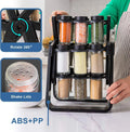 Factory Custom Ferris Wheel 18 Bottle Rotating Seasoning Organizer 360 Rotating Spice Rack Turntable Spice Rack with Bottles