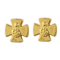 Gold Plated Cross Beads with Religious Figure DIY Jewelry Making Supplies for Bracelets & Necklaces Catholicism