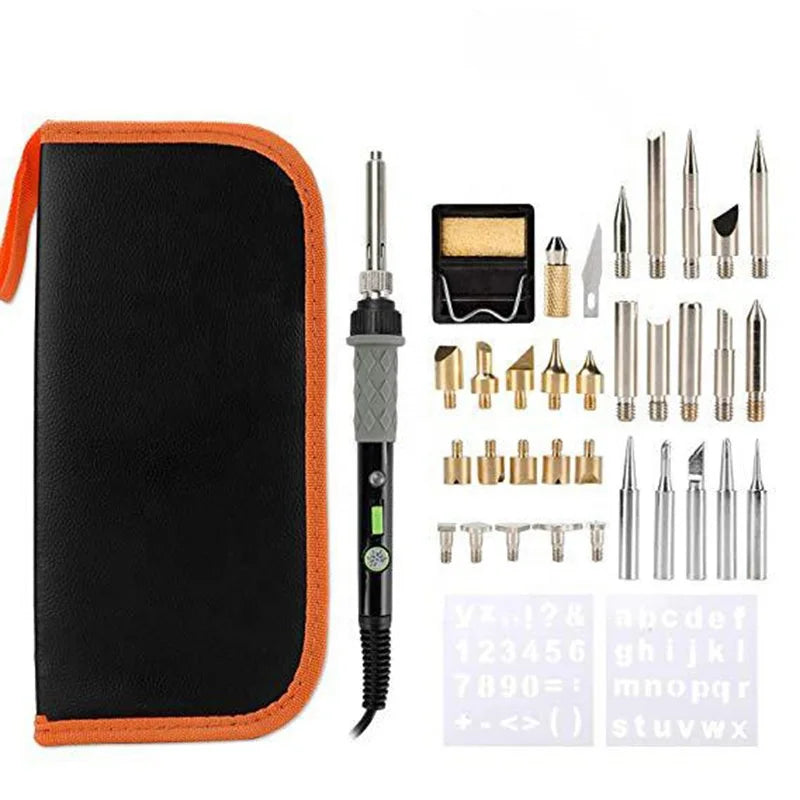 Dropshipping New Arrivals Engraving Digital Display Soldering Iiron Set Kit 60W  Thermostatic Solda Electric Soldering Iron