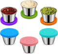 Stainless Steel Sauce Cup with Lids Container Small Condiment Containers with Lids