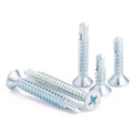 M3.5 M4.2 M4.8 Blue Zinc Self Drill Screw CSK Self Drilling Screw for Metal Steel Material Metric Measurement System