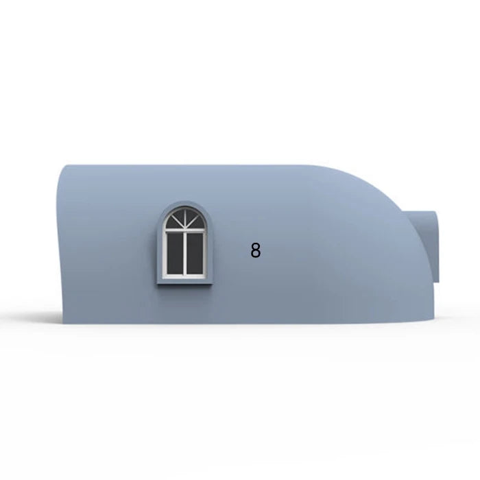 Customized Modern Design Simple 40Ft Graphite Polystyrene Foam Wall EPS Dome House Modular Living Fireproof Earthquake Villa