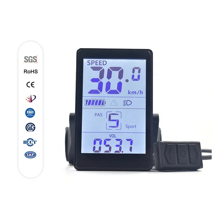 Electric Mountain E Bike Scooter Bicycle with Smart LCD Speed Control Instrument Meter Display Electric Computer