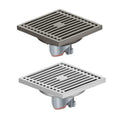 10*10 cm Modern Stainless Steel Hotel Bathroom Toilet Shower Water Floor Drain Hair Catcher with Cover Anti-Odor & Easy to Clean