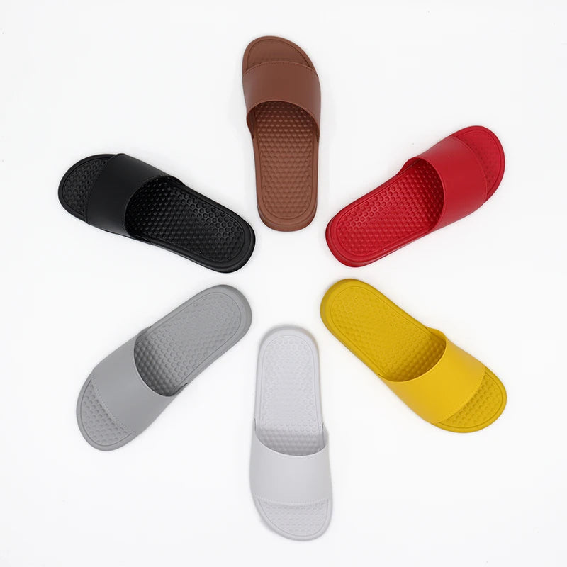 Custom Logo Slide Flip Flops Thick Bottom Massage Home Slippers with Anti-Slip & Waterproof Features Recyclable Material