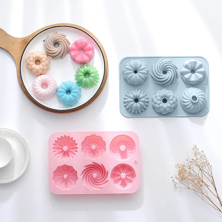 6-12 Cups Muffin Pan Custom logo Silicone Cake Mould Silicone Cake Mold