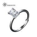 925 Sterling Silver Square 1CT VVS Radiant Cut Fashion Jewelry Engagement Wedding Ring Unique Moissanite Jewelry